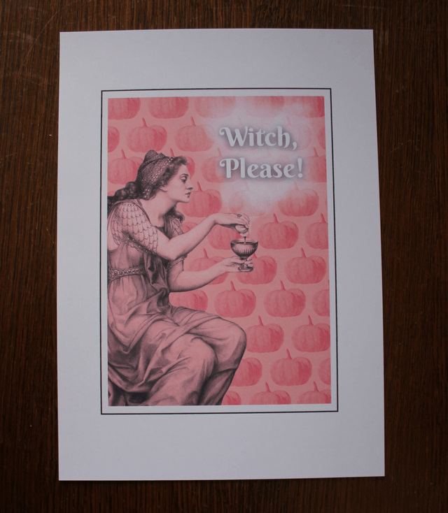 Card "Witch Please !" - Halloween/Fall Limited Edition