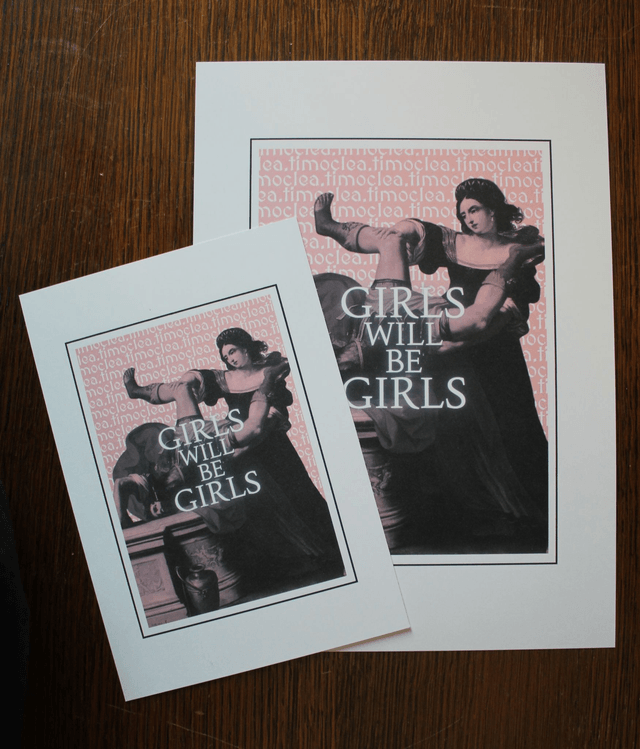 Card "Girls will be Girls"