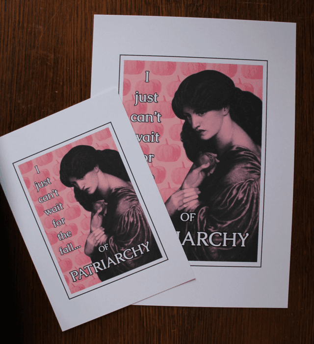 Card &quot;Fall of Patriarchy&quot; - Halloween/Fall Limited Edition