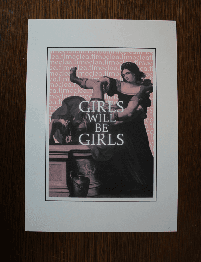 Card &quot;Girls will be Girls&quot;